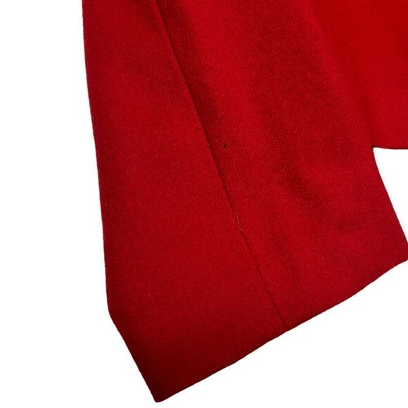 Vintage Wool Red Midi Skirt Button Up Blazer Matching Suit Set Carriage Club 14 - Picture 11 of 11